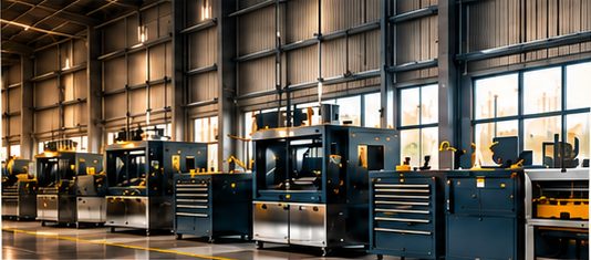 Equipment and machinery inside a business facility
