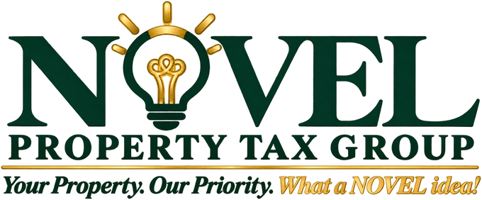 Novel Property Tax Group — Your Property. Our Priority. What a NOVEL idea!